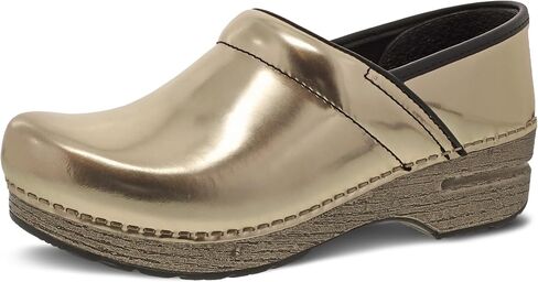 Dansko Professional Chrome Slip-On Clogs for Women - Rocker Sole and Arch Support for Comfort - Ideal for Long Standing Professionals - Food Service, Healthcare Professionals in Saudi Arabia