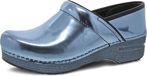 Dansko Professional Chrome Slip-On Clogs for Women - Rocker Sole and Arch Support for Comfort - Ideal for Long Standing Professionals - Food Service, Healthcare Professionals in Saudi Arabia