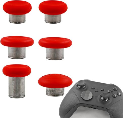 عصا إبهام معدنية بديلة 6 في 1 لوحدات تحكم Xbox Elite Series 2، عصا إبهام لوحدات تحكم Elite Series 2 الأساسية، عصا إبهام بديلة لوحدة تحكم Elite Series 2 (أسود) in Saudi Arabia
