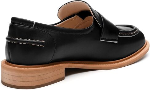 SKYSTERRY Loafers for Women Penny Loafers with Round Toe Low Chunky Block Heels Comfortable Women Loafers Shoes for Work Party Dating Shopping in Saudi Arabia