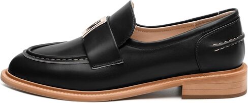 SKYSTERRY Loafers for Women Penny Loafers with Round Toe Low Chunky Block Heels Comfortable Women Loafers Shoes for Work Party Dating Shopping in Saudi Arabia