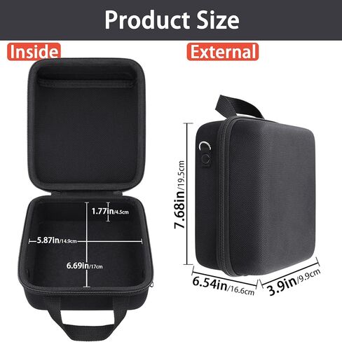 Aenllosi لـ Fujifilm Instax Wide Evo 2-in-1 كاميرا فيلم فورية وعلبة تحمل صعبة الطابعة ، مع جيب الشبكة وحزام الكتف قابل للتعديل (حالة فقط) in Kuwait
