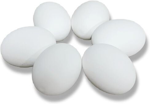 The Eggmazing Egg Decorator White Wooden Eggs - Fake Eggs for Easter Egg Decorating, Arts and Crafts - Compatible with All Eggmazing Egg Decorators (12 Pack - 1 Dozen) in Kuwait
