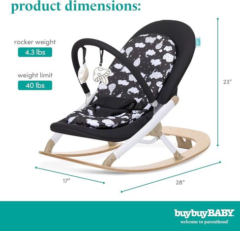 Buybuy Baby by Evolur Sleeksway Rocker in Mint White in Saudi Arabia