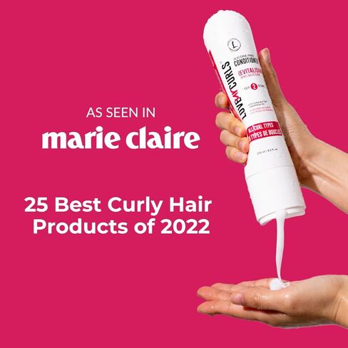 Love Ur Curls - Fragrance Free Conditioner, Hydrating and Detangling for Curly, Wavy and Kinky-Coily Hair for Soft Smooth Curls, Silicone Free 250ml in Kuwait