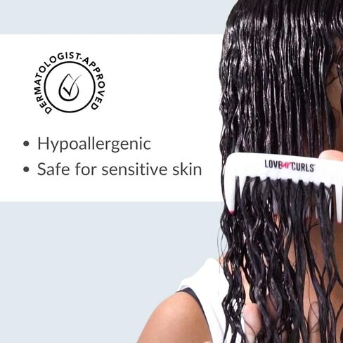 Love Ur Curls - Fragrance Free Conditioner, Hydrating and Detangling for Curly, Wavy and Kinky-Coily Hair for Soft Smooth Curls, Silicone Free 250ml in Kuwait