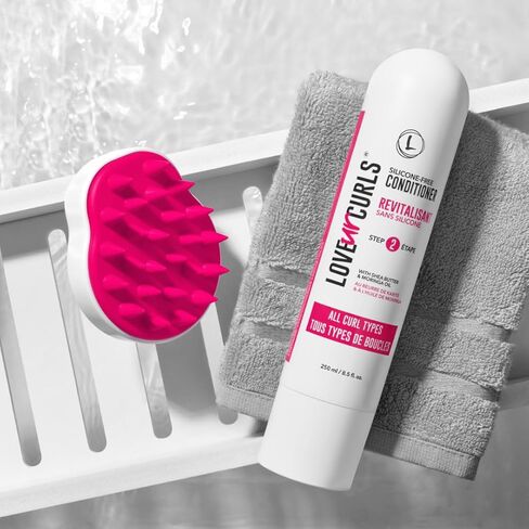 Love Ur Curls - Fragrance Free Conditioner, Hydrating and Detangling for Curly, Wavy and Kinky-Coily Hair for Soft Smooth Curls, Silicone Free 250ml in Kuwait