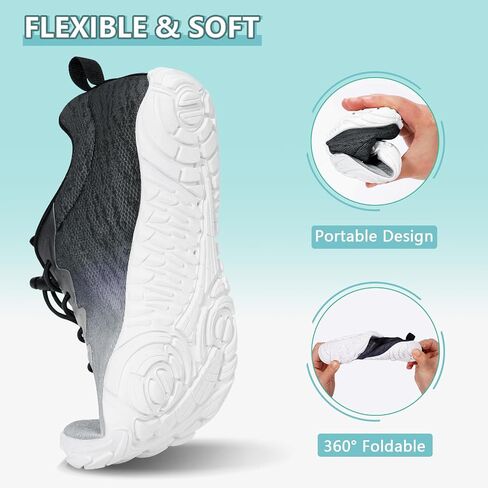 Hike Barefoot Shoes Women Men Footwear Wide Toe Quick-Dry Pro Barefoot Beach Swim Minimalist Grounding Shoes Breathable Non-Slip Grounded Footwear for Walking Kayaking Hiking Surfing in Saudi Arabia