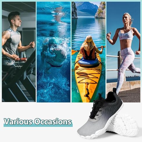 Hike Barefoot Shoes Women Men Footwear Wide Toe Quick-Dry Pro Barefoot Beach Swim Minimalist Grounding Shoes Breathable Non-Slip Grounded Footwear for Walking Kayaking Hiking Surfing in Saudi Arabia