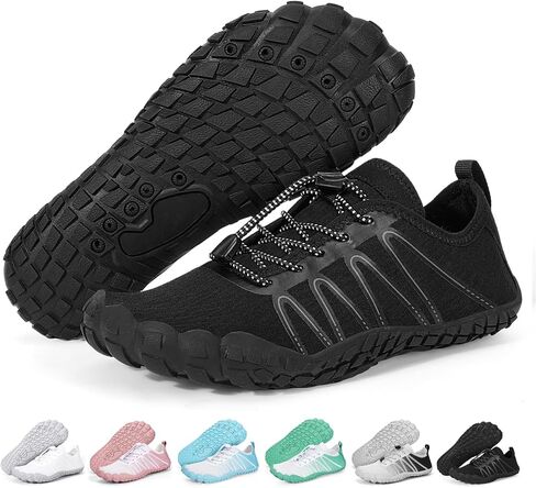 Hike Barefoot Shoes Women Men Footwear Wide Toe Quick-Dry Pro Barefoot Beach Swim Minimalist Grounding Shoes Breathable Non-Slip Grounded Footwear for Walking Kayaking Hiking Surfing in Kuwait