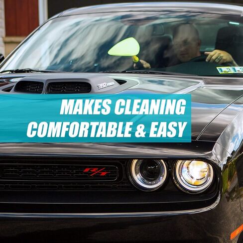Invisible Glass 99050 Reach and Clean Tool Combo Kit with Windshield Wand Cleaning Tool for Hard to Reach Places Premium Trigger Glass and Window Cleaner for Auto and Home, Yellow, Black in Saudi Arabia