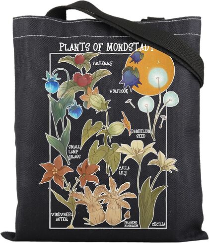 ENSIANTH Genshin Mondstadt Flower Merch Anime Lover Gift Genshin Character Cosplay Gift Anime Video Game Inspired Tote Bag in Saudi Arabia