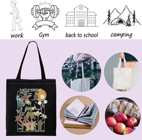 ENSIANTH Genshin Mondstadt Flower Merch Anime Lover Gift Genshin Character Cosplay Gift Anime Video Game Inspired Tote Bag in Saudi Arabia