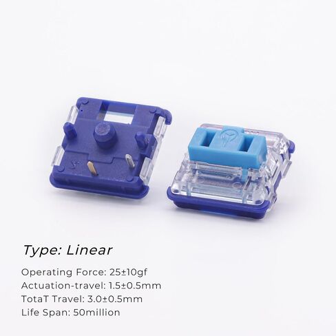Kailh PG1350 Choc V1 70PCS Mechanical Keyboard Switch kailh Low Profile switches Chocolate Mechanical Keyboard Switch RGB SMD 5-Pin Kailh Switches (Dark Blue,70Pcs) in Saudi Arabia