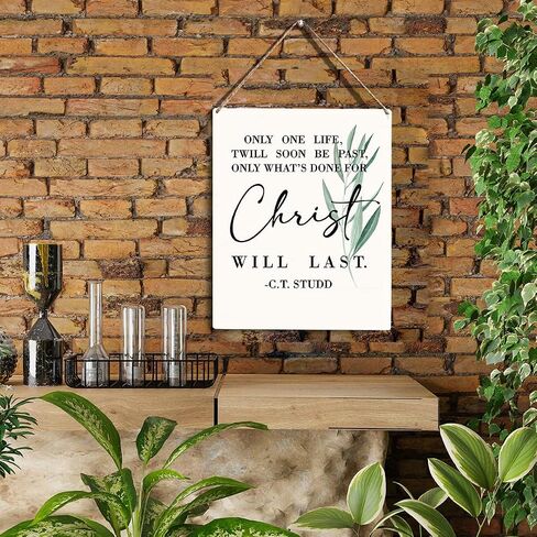 Christian Wall Art Forget The Former Things Do Not Dwell Wooden Hanging Sign Christian Bible Verse Wall Art Decor for Office Home Bedroom Living Room Religious Home Decor 8 x 10 Inches in Kuwait