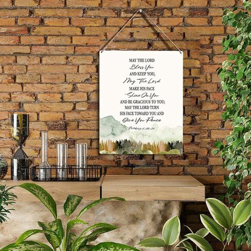Christian Wall Art Forget The Former Things Do Not Dwell Wooden Hanging Sign Christian Bible Verse Wall Art Decor for Office Home Bedroom Living Room Religious Home Decor 8 x 10 Inches in Kuwait