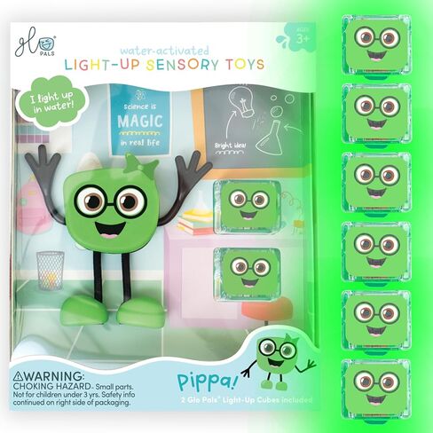 لعبة الاستحمام الجديدة من Glo Pals التي تعمل بالماء مع 6 مكعبات مضيئة قابلة لإعادة الاستخدام للعب الحسي in Saudi Arabia