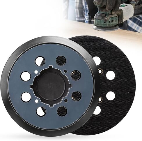 2Pcs 5 Inch 8 Hole Sander Pad 3 Screw Holes Sanding Pad | 125mm Hook and Loop, Orbital Sander Pad, Replacement for BO5010 BO5030K BO5031K BO5041K in Saudi Arabia