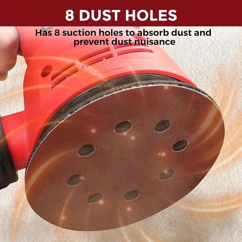 2Pcs 5 Inch 8 Hole Sander Pad 3 Screw Holes Sanding Pad | 125mm Hook and Loop, Orbital Sander Pad, Replacement for BO5010 BO5030K BO5031K BO5041K in Saudi Arabia