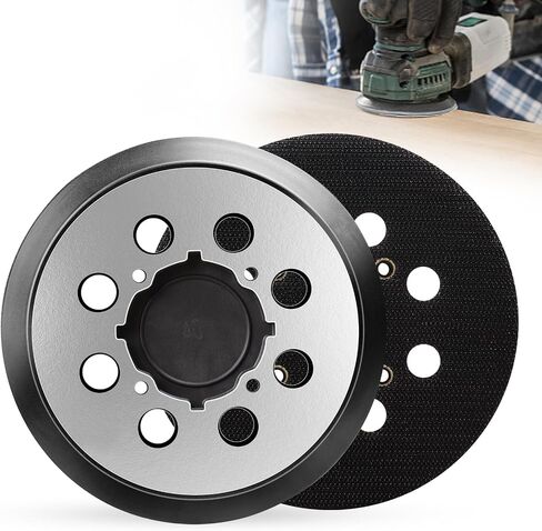 2Pcs 5 Inch 8 Hole Sander Pad 3 Screw Holes Sanding Pad | 125mm Hook and Loop, Orbital Sander Pad, Replacement for BO5010 BO5030K BO5031K BO5041K in Saudi Arabia
