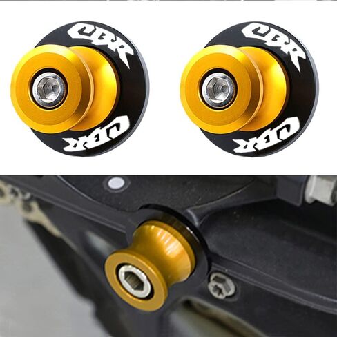 2 قطعة 8 مم M8 x1.5 بكرات ذراع متأرجحة للدراجة النارية، تناسب Honda CBR150 CBR100f CBR1000rr CBR1100xx CBR125 CBR250 CBR400rr CBR400f CBR450sr CBR600rr CBR600f CBR900rr CBR954rr (رمادي) in Kuwait