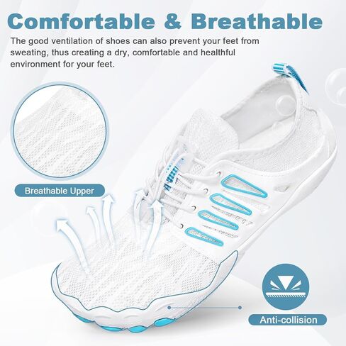 Hike Barefoot Water Shoes for Women Men Hike Lightweight Footwear Quick-Dry Swim Barefoot Shoes Breathable Non-Slip Wide Toe Box for Aqua Fishing River Pool Lake Hiking Kayaking Surfing in Saudi Arabia