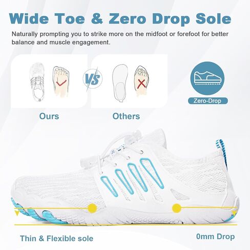 Hike Barefoot Water Shoes for Women Men Hike Lightweight Footwear Quick-Dry Swim Barefoot Shoes Breathable Non-Slip Wide Toe Box for Aqua Fishing River Pool Lake Hiking Kayaking Surfing in Saudi Arabia
