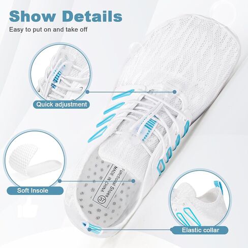 Hike Barefoot Water Shoes for Women Men Hike Lightweight Footwear Quick-Dry Swim Barefoot Shoes Breathable Non-Slip Wide Toe Box for Aqua Fishing River Pool Lake Hiking Kayaking Surfing in Saudi Arabia