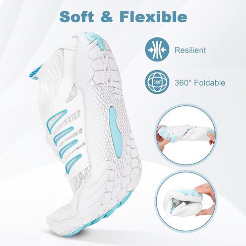 Hike Barefoot Water Shoes for Women Men Hike Lightweight Footwear Quick-Dry Swim Barefoot Shoes Breathable Non-Slip Wide Toe Box for Aqua Fishing River Pool Lake Hiking Kayaking Surfing in Saudi Arabia