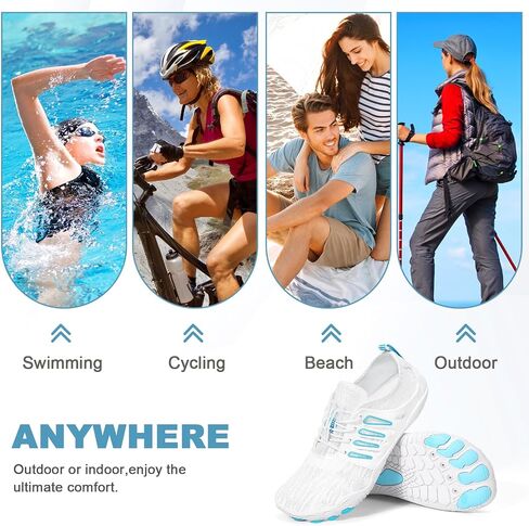Hike Barefoot Water Shoes for Women Men Hike Lightweight Footwear Quick-Dry Swim Barefoot Shoes Breathable Non-Slip Wide Toe Box for Aqua Fishing River Pool Lake Hiking Kayaking Surfing in Saudi Arabia