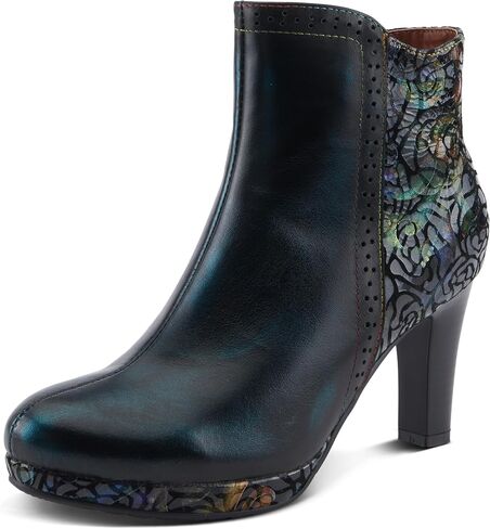 Spring Step L'Artiste Marleigh Women's Metallic Bootie - Glittering Accents, Iridescent Patterns, Enchanting Ankle Boots in Saudi Arabia