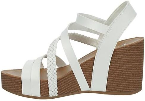 XAPPEAL Maggy - Women's Strappy Leather Open Toe Summer Wedge Sandals in Saudi Arabia