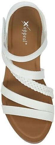 XAPPEAL Maggy - Women's Strappy Leather Open Toe Summer Wedge Sandals in Saudi Arabia
