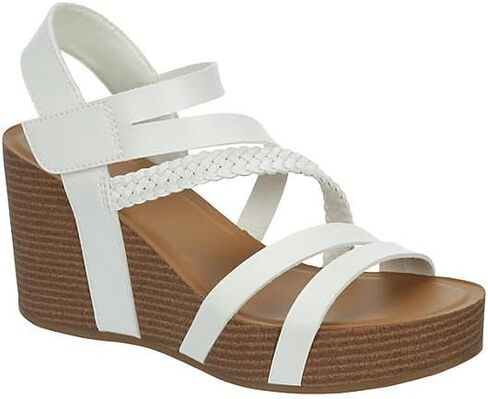 XAPPEAL Maggy - Women's Strappy Leather Open Toe Summer Wedge Sandals in Saudi Arabia