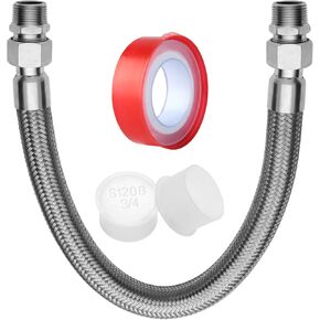 طقم خرطوم الضاغط الصناعي للضاغط - 3/4 "NPT ذكر ، 15" طول ، 450 رطل و 750 درجة فهرنه