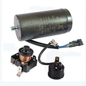 QL2-7.1 Refrigerator Compressor Starter Relay + 1/2hp Round Protector Replacement Accessories