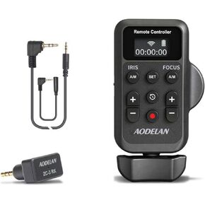 Aodelan Wireless Camcorder LANC Remote Control for Canon VIXIA HF G50 G70 XF605 and Sony Z150 Z90 Camera, Support Zoom Focus IRIS and Recording with LANC or 2.5mm Remote Jack