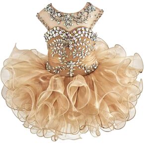 Jenniferwu G204 Infant Toddler Baby Newborn Little Girl's Pageant Party Birthday Dress