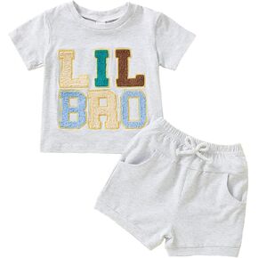 Big Brother Little Sister Outfits Toddler Baby Summer Clothes, Sister Brother Matching Outfits Short Set 0-5T