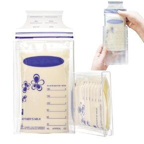 6-Pack Freeze Flat Breast Milk Storage Bag |Breastmilk Freezer Flattener Kit Make Mother's Milk Bags Organizer Even to Save Refrigerator Space | Fit 3 4 5 6oz