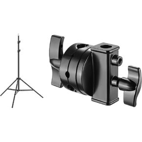Neewer 75"/6 Feet/190CM Photography Light Stand for Relfectors, Softboxes, Lights, Umbrellas, Backgrounds, 6.3 cm Multi Function High Load Swivel Ball Head Included