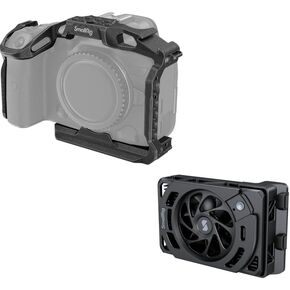 SmallRig EOS R5 & R6 Cage for Canon EOS R5 & R6+ R5 Mark II/R5 Camera External Cooling System with Dual-Speed Modes