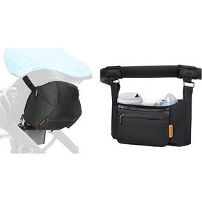 Snap-On Stroller Carrier Bag with Zipper Closure - Compatible with Doona Car Seat Stroller