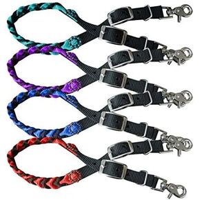 Showman Braided Nylon Wither Strap w/Rhinestone Conchos