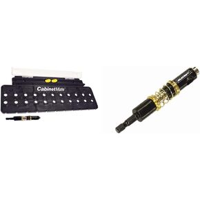 Milescraft 1316 CabinetMate - Shelf Pin Drilling Jig & 2312 5mm ShelfPinBit - for Drilling Shelf pin Holes