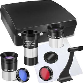 Alstar 8 Piece Telescope Accessory Kit - Bundle with - Binocular Tripod Adapter
