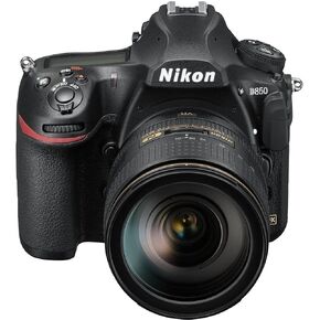 Nikon D850 45.7mp DSLR Digital 4K Camera مع عدسة AF-S Nikkor 24-120 مم F/4G ED VR مع Wi-Fi-(الأسود)-(الإصدار الدولي) (متجدد)