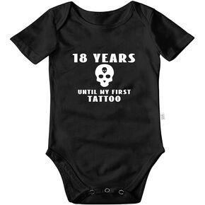 18 Years Until My First Tattoo Bodysuit, Infant Boy Clothes, New Born Clothing, Toddler Outfits 0-24 Month