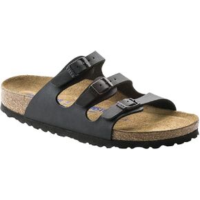 Birkenstock Florida Soft Footbed - Birko-Flor™ Black Birko-Flor™ 2 36 (US Women's 5-5.5) Regular