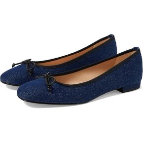 French Sole Women's Emmy Ballet Flat, Denim, 7